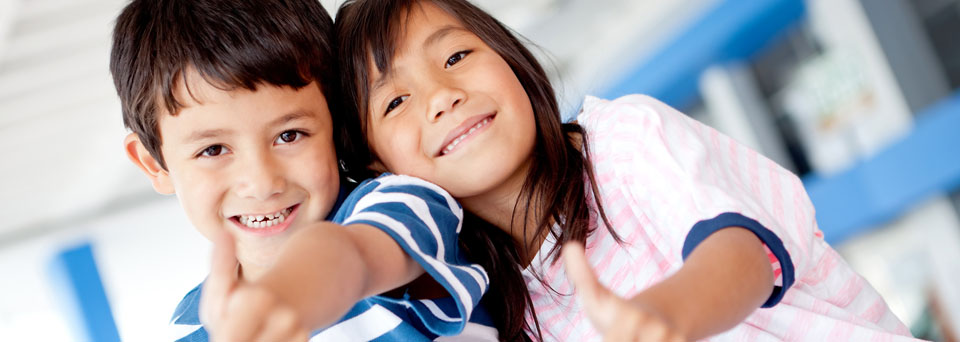 Two smiling children